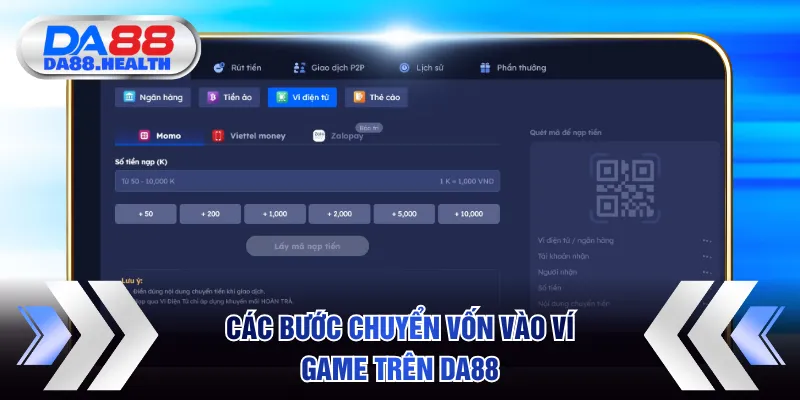 Các bước chuyển vốn vào ví cá cược trên nền tảng trực tuyến