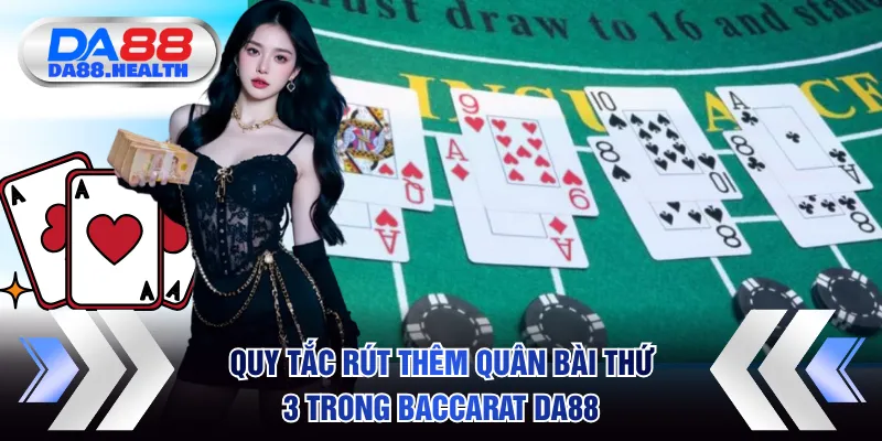 Quy tắc rút thêm quân bài thứ 3 trong Baccarat DA88